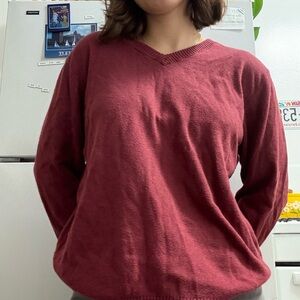 Old Navy Women's V-Neck Sweater - Burgundy